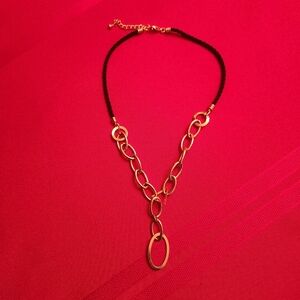 Black and Gold Chain Necklace